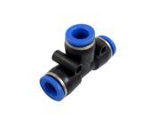 Unique Bargains Pneumatic Air One Touch T Connector 3 Way Quick Fittings 8mm
