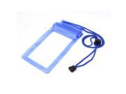 Unique Bargains Diving Swimming Travel Blue Clear PVC Waterproof Bag Pouch for 5.5 Cellphone