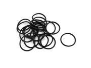 Unique Bargains 21mm x 1.5mm Mechanical Rotary Shaft Rubber Oil Seal Ring Washer 20Pcs
