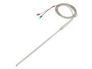 200mm x 5mm Steam Measuring K Type Thermocouple Probe 2 Meters