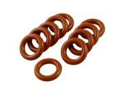 Unique Bargains 10 Pcs Silicone O Ring Seal Gasket Washer 10mm x 17mm x 3.5mm
