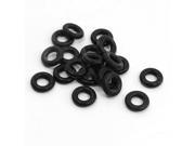 Unique Bargains 20Pcs Rubber O Rings Replacement Kits 6mm Outside Dia 1.5mm Thick Black