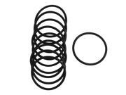 Unique Bargains 10 Pcs Metric 45mm OD 3mm Thick Industrial Rubber O Ring Seal Black