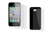 Unique Bargains Clear LCD Screen Guard Body Film 3 Pcs for iPhone 4 4G