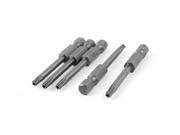 Unique Bargains 6.3mm Hex Shank 3mm Point T15 Metal Security Torx Screwdriver Bit 5 Pcs Unique Bargains 6.3mm Hex Shank 3mm Point T15 Metal Security Torx Screwdriver Bit 5 Pcs