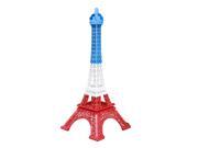Unique Bargains Unique Bargains Red White Blue Metal France Miniature Eiffel Tower Statue Model Ornament 7.3