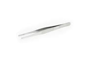 Unique Bargains 180mm Long Silver Tone Stainless Steel Square Tip Tweezers