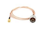 Unique Bargains Type N to SMA Male M M Connector Pigtail RG316 Coaxial Cable Lead 1M 100cm 3.3Ft