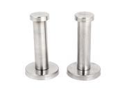 2pcs Rustproof Stainless Steel Wall Clothes Towels Bags Hooks Hanger