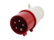 Unique Bargains AC 220 380V 32A Red IP67 Water Proof 3P E N IEC309 2 Industrial Power Plug