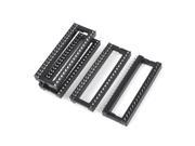 4 Pieces 2.54mm Pitch 40 Pins Double Row DIP IC Socket Adapter Solder