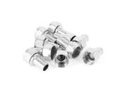 10 Pcs F Type Male Plug Coupler RG6 Coax Cable Connector Adapter Silver Tone