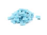 35Pcs Blue Nylon Fully Insulated Female 16 14AWG Wire Flag Terminal Connectors