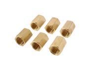 Unique Bargains 12mm Female Screw Pneumatic Connector Joint Adapter Brass Tone