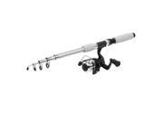 Unique Bargains Retractable 4 Sections 1.8M Fishing Rod with Gear Ratio 5.2 1 Spinning Reel