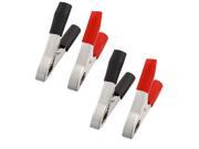 6x Plastic Insulating Cover Test Lead Alligator Clips Clamps 15A