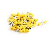 50 Pcs 2.5mm2 Crimp Wire End Insulated Bootlace Ferrule Connector Yellow