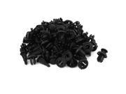 50 Pcs Black Plastic Rivets Retainer Clip for 10mm Hole Dia Car