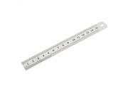 Unique Bargains Stainless Steel 15cm and 6 inches Metric Measuring Straight Ruler Tool