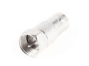 Unique Bargains BNC Female to F Type Male Plug Coax Coupler Connector Adapter Silver Tone