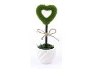 Unique Bargains Home Artificial Hollow Heart Shaped Potted Plants Bonsai Desktop Decoration