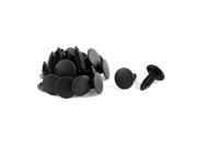20 Pcs Black Plastic Splash Guard Moulding Bumper Clips 6mm x 17mm x 20mm