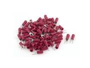 100Pcs SV1.25 3.2 Red Pre Insulated Fork Wiring Terminal for AWG 22 16 Cable