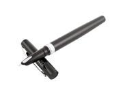 Unique Bargains Business Gift Black Shell Silver Tone Trim Fountain Pen Writing Tool 0.38mm Nib