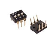 5 x Black 2.54mm Pitch Double Row 6 Pin 6 Positions Ways IC Type DIP Switch