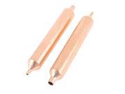 Unique Bargains Copper Tone Metallic Replacing Part Fridge Refrigerator Fliter 2pcs