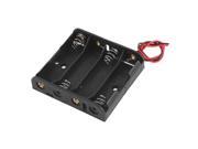 Plastic Spring Type Batteries Box Case Holder Container for 4 x 1.5V AA Battery