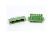 Unique Bargains 300V 15A 6 Pin PCB Mount Screw Terminal Block Connector 5.08mm Pitch Green