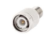 Unique Bargains TNC Male Plug to F Type Female Jack M F RF Coaxial Adapter Connector Silver Tone