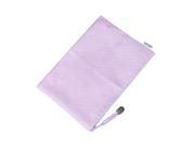 Hex Pattern A5 Paper Doucument File Folder Bag Organizer Purple w Strap