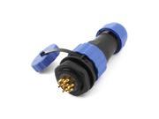 Unique Bargains SD20 20mm 7 Pin 7P Waterproof Aviation Cable Connector Plug Socket IP68