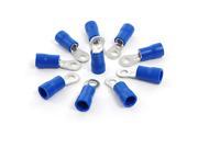 RV2 3.2 Blue Sleeve Pre Insulated Ring Terminals 10 Pcs