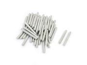 Unique Bargains RC Airplane Car Model Stainless Steel Round Linkage Rod Axle 20mm x 2mm 50Pcs