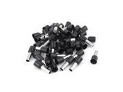 Unique Bargains 50 Pcs Insulated Ferrule Cord End Terminal Wire Connector Black E10 12 8AWG