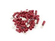 Unique Bargains 50 Pieces MDD1 187 22 16AWG Wire Connector Insulated Male Crimp Terminals