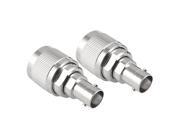 N Male Crimp to BNC Female Radio Frequency RF Coax Connector 2 Pcs