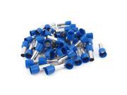 Unique Bargains 50 Pcs Crimp Cord End Terminal Pre Insulated Ferrule Tube Blue E25 16 4AWG 25mm2