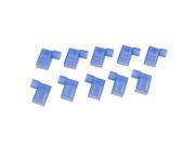 10 Pcs Blue Full Insulated Female Spade Crimp Flag Connector Terminal FLDNY 2 250