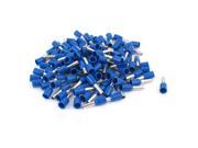 Unique Bargains 100 Pcs Wire Crimp Terminal Pre Insulated Ferrule Tube Blue E2508 14AWG 2.5mm2