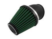 38 57mm Clamp Flange Motorcycle Air Intake Filter Cleaner Muffler Green