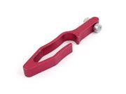 Unique Bargains Burgundy Aluminum Alloy Gap Cable Clamp Tool for Motorcycle Automobile Bike