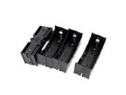 4Pcs Plastic Single 26650 Battery Holder Case Storage Box Black