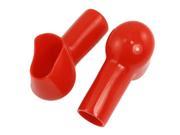 Unique Bargains 10 Pcs Car 20mm Dia Cable Battery Terminal Boots Insulating Covers Red