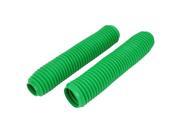 Unique Bargains Front Shock Absorber Boot Dust Rubber Cover Green Pair for Motorbike