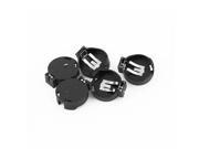 5 Pcs Round Plastic Shell Button Coin Cell Battery Socket Holder Case for CR2450