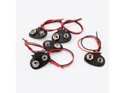 Unique Bargains 5 x Faux Leather Shell 9V Batteries Clip Connectors Battery Holder Buckle I Type Unique Bargains 5 x Faux Leather Shell 9V Batteries Clip Connectors Battery Holder Buckle I Type